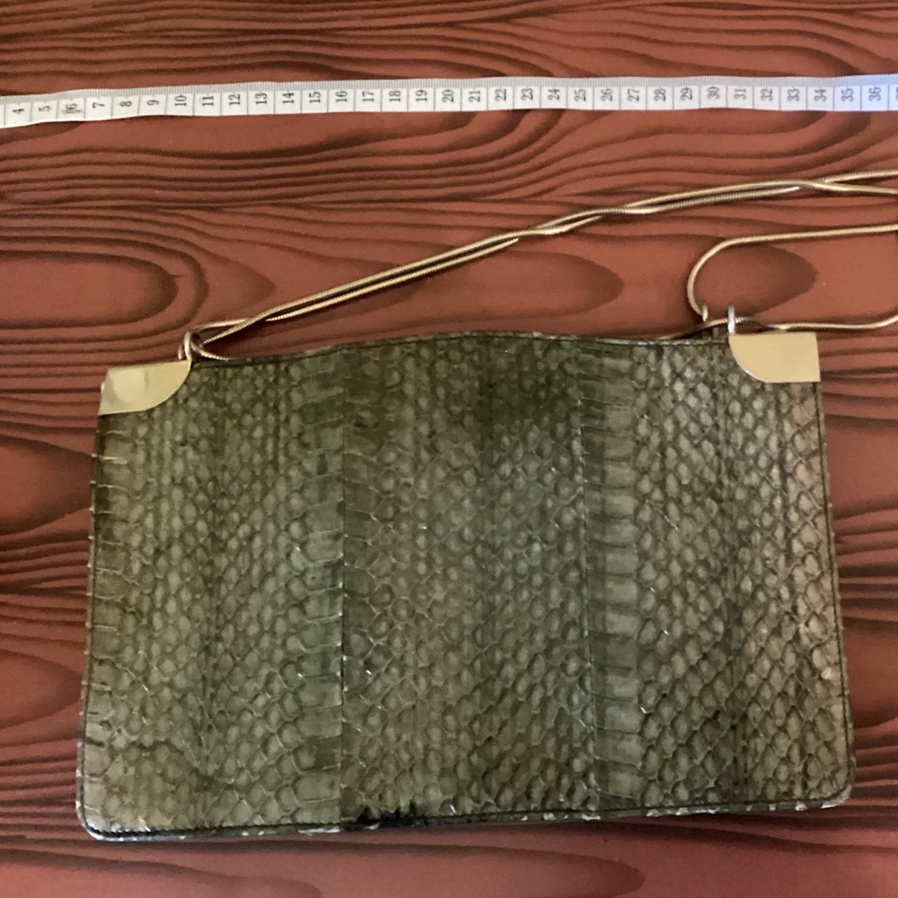 Green vintage handbag